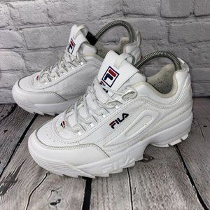 Fila Sneakers Size 8.5 White Disruptor II Premium 5FM00002-125